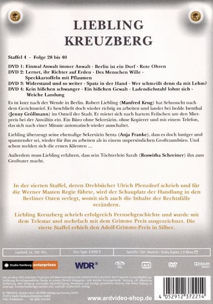Produktbild: Liebling Kreuzberg - Staffel 4 [4 DVDs]
