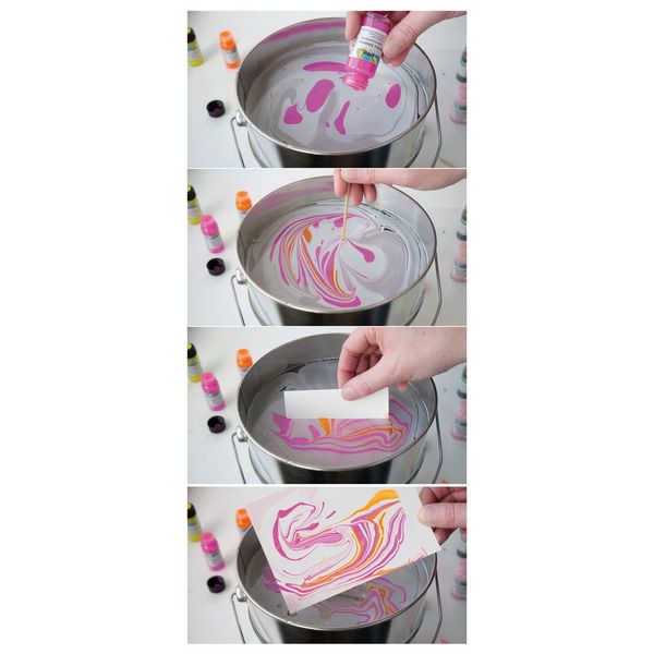 Produktbild: KREUL Magic Marble Marmorierfarben Set Love Neon!, 6 x 20 ml