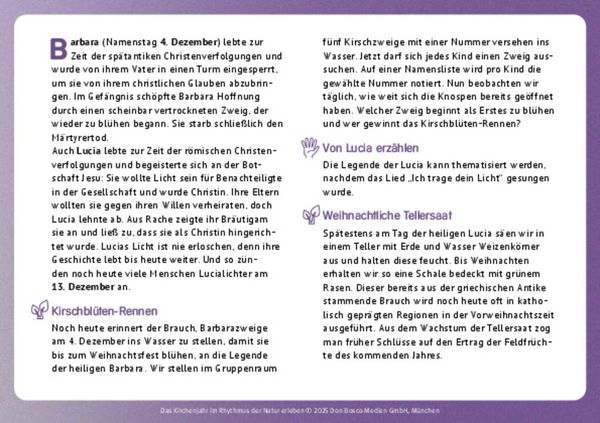 Produktbild: Das Kirchenjahr im Rhythmus der Natur erleben