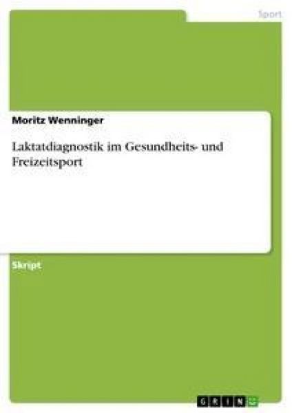 Produktbild: Laktatdiagnostik im Gesundheits- und Freizeitsport