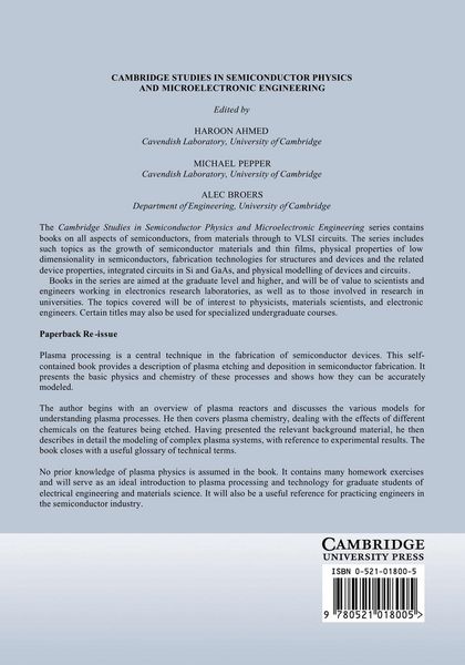 Produktbild: Plasma Processes for Semiconductor Fabrication