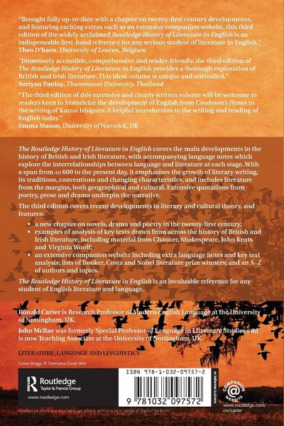 Produktbild: The Routledge History of Literature in English