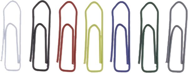 Produktbild: B&uuml;roklammern farbig 26mm