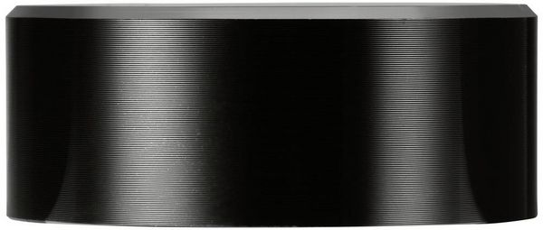 Produktbild: TRU COMPONENTS TC-11696532 Drehknopf mit Knopfmarkierung Schwarz (&Oslash; x H) 48 mm x 19 mm Aluminium, Plastik 1 St.