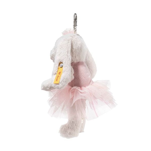 Produktbild: Steiff 112614 - Anh&auml;nger Hoppie Balletthase, wei&szlig;/rosa, Pl&uuml;sch-Schl&uuml;sselanh&auml;nger, 16 cm
