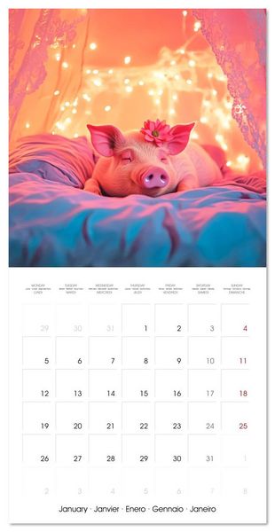Produktbild: Animals in unreal rooms - Dreamlike Illusions (Wall Calendar 2026 12 &times; 12 Inch) CALVENDO 12 Month Wall Calendar