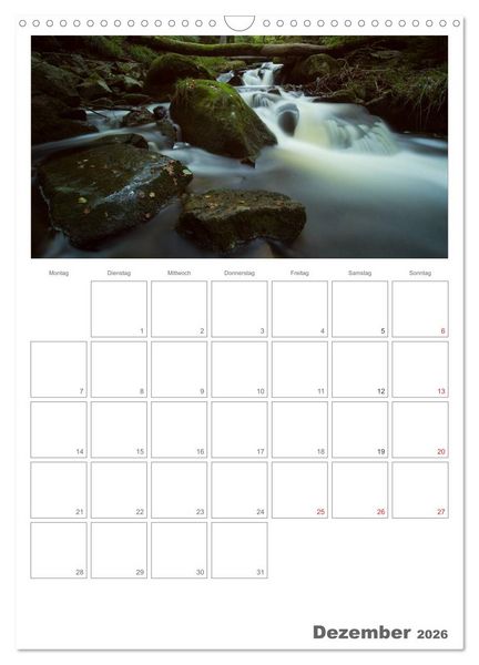 Produktbild: Harzer Wasserwelten (Wandkalender 2026 DIN A3 hoch), CALVENDO Monatskalender