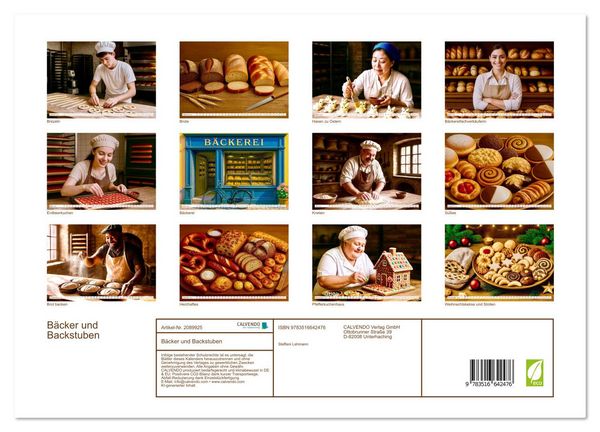 Produktbild: B&auml;cker und Backstuben (hochwertiger Premium Wandkalender 2026 DIN A2 quer), Kunstdruck in Hochglanz