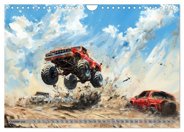 Produktbild: Monstertruck Madness (Wall Calendar 2026 DIN A4 landscape), CALVENDO 12 Month Wall Calendar