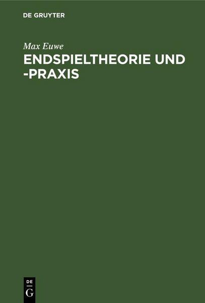 Produktbild: Endspieltheorie und -praxis