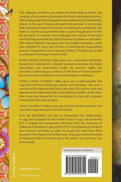 Produktbild: Letters of a Javanese Princess (Warbler Classics Annotated Edition)