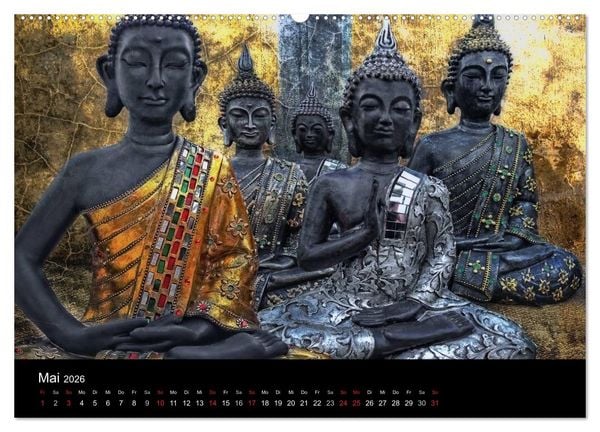 Produktbild: All U Buddhas (Wandkalender 2026 DIN A2 quer), CALVENDO Monatskalender