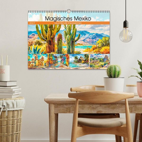 Produktbild: Magisches Mexiko. Leuchtende Impressionen (Wandkalender 2027 DIN A3 quer), CALVENDO Monatskalender