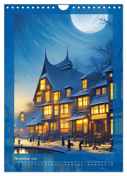 Produktbild: Moonlit Fantasies (Wall Calendar 2026 DIN A4 portrait), CALVENDO 12 Month Wall Calendar