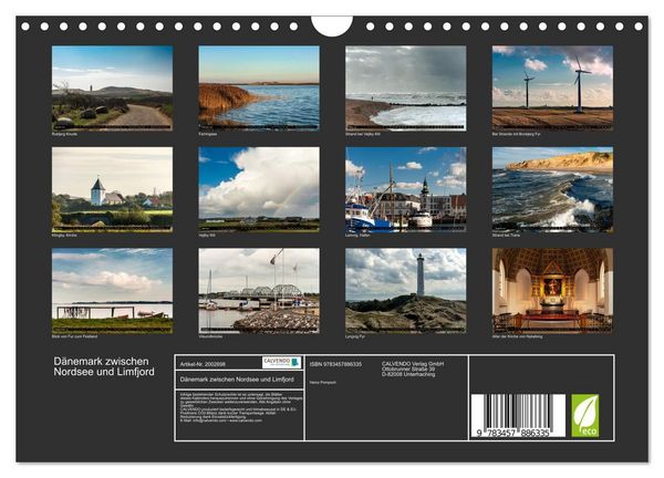 Produktbild: D&auml;nemark zwischen Nordsee und Limfjord (Wandkalender 2026 DIN A4 quer), CALVENDO Monatskalender