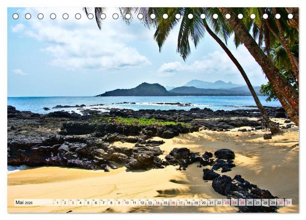 Produktbild: S&atilde;o Tom&eacute; - Inselparadies am &Auml;quator (Tischkalender 2026 DIN A5 quer), CALVENDO Monatskalender