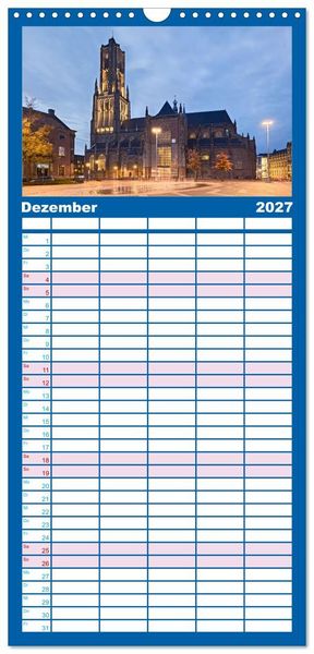 Produktbild: Familienplaner 2027 - ARNHEM mit 5 Spalten (Wandkalender, 21 x 45 cm) CALVENDO
