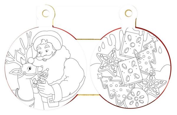Produktbild: TR&Ouml;TSCH -Weihnachtsmalbuch in Kugelform