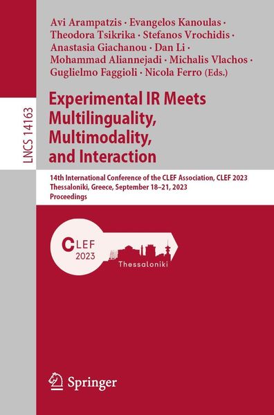 Produktbild: Experimental IR Meets Multilinguality, Multimodality, and Interaction