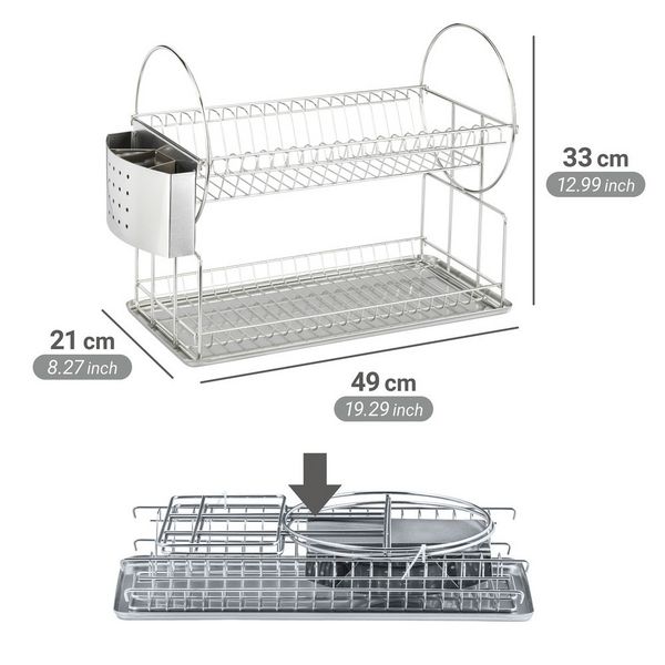 Produktbild: Geschirrabtropfer Exclusiv Duo, 2 Etagen