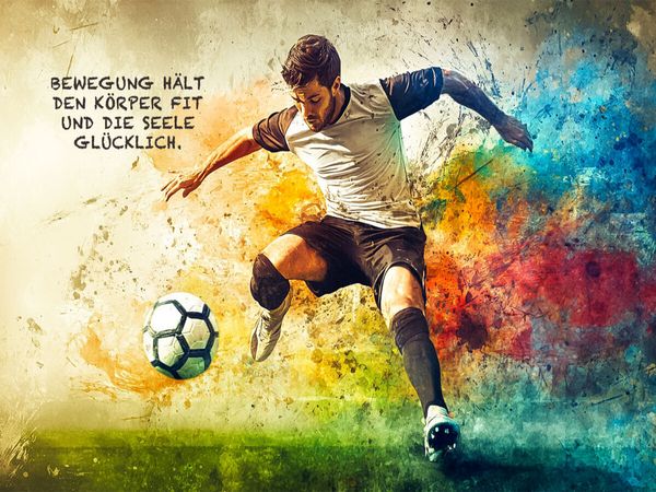 Produktbild: CALVENDO Puzzle Ein Motiv aus dem Kalender Fu&szlig;ball und Motivation | 1000 Teile Lege-Gr&ouml;&szlig;e 64x48cm Foto-Puzzle f&uuml;r gl&uuml;ckliche Stunden