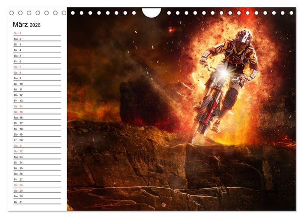 Produktbild: Mountainbike Trails (Wandkalender 2026 DIN A4 quer), CALVENDO Monatskalender