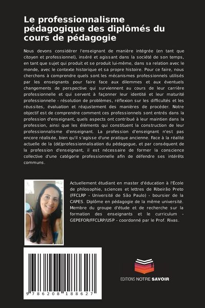 Produktbild: Le professionnalisme p&eacute;dagogique des dipl&ocirc;m&eacute;s du cours de p&eacute;dagogie