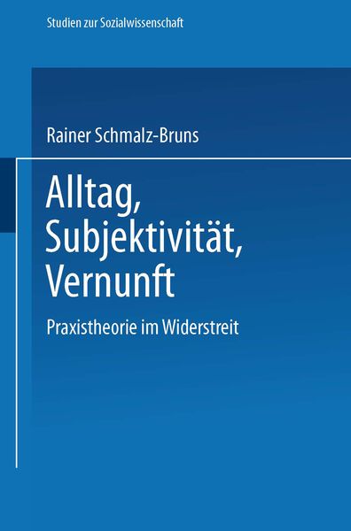 Produktbild: Alltag &mdash; Subjektivit&auml;t &mdash; Vernunft