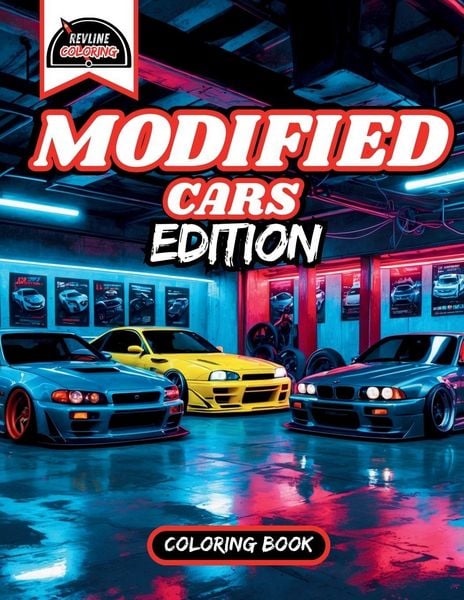 Produktbild: Revline Coloring Modified Cars Edition Car Coloring Book