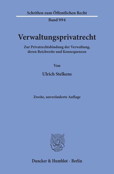 Produktbild: Verwaltungsprivatrecht.