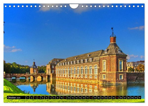Produktbild: Burgen und Schl&ouml;sser im M&uuml;nsterland (Wandkalender 2026 DIN A4 quer), CALVENDO Monatskalender