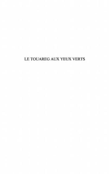 Produktbild: Touareg aux yeux verts Le