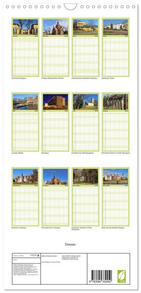 Produktbild: Familienplaner 2027 - Dessau mit 5 Spalten (Wandkalender, 21 x 45 cm) CALVENDO