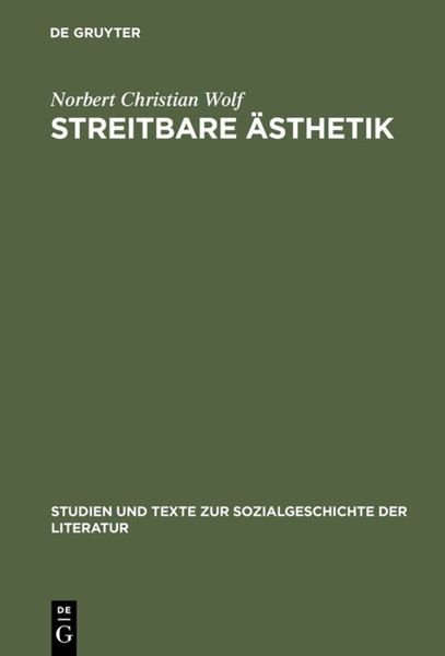 Produktbild: Streitbare &Auml;sthetik