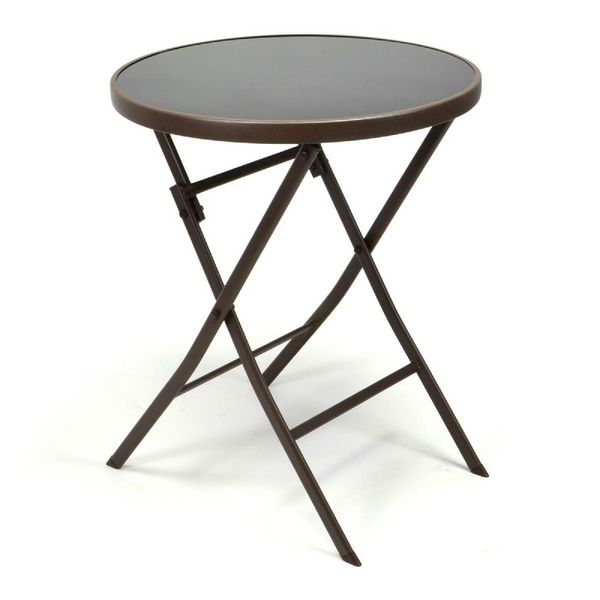 Produktbild: 3-tlg. Bistroset Balkon Stuhl Tisch Set Braun
