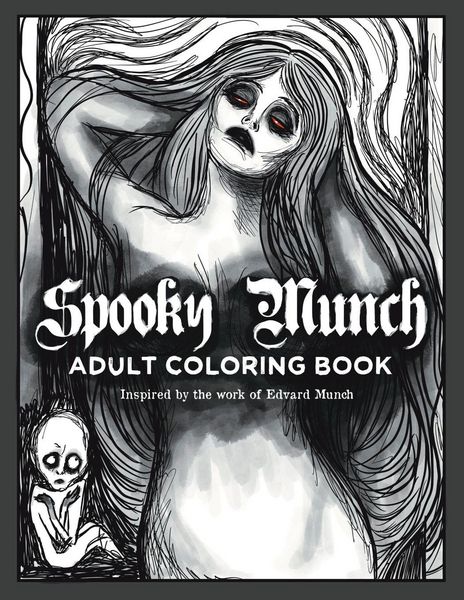 Produktbild: Spooky Munch Adult Coloring Book