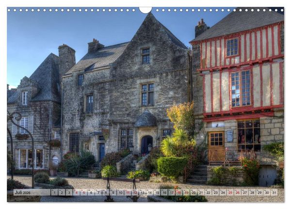 Produktbild: Rochefort-en-Terre, das Reiseziel in der Bretagne (Wandkalender 2026 DIN A3 quer), CALVENDO Monatskalender