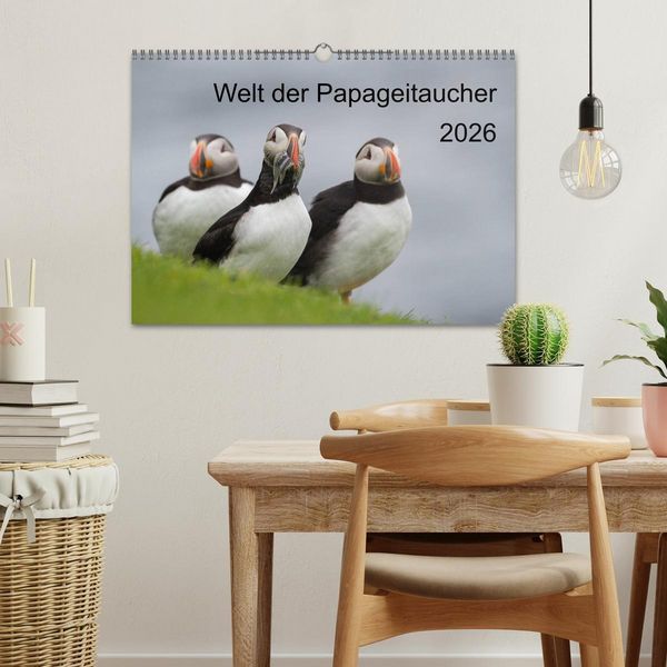 Produktbild: Welt der Papageitaucher (Wandkalender 2026 DIN A3 quer), CALVENDO Monatskalender