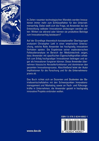 Produktbild: Die Rolle von Anwendern bei hochgradigen Innovationen