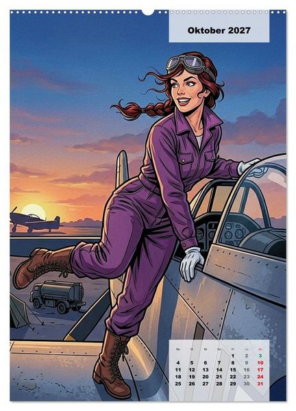 Produktbild: Uniform-Girls (hochwertiger Premium Wandkalender 2027 DIN A2 hoch), Kunstdruck in Hochglanz