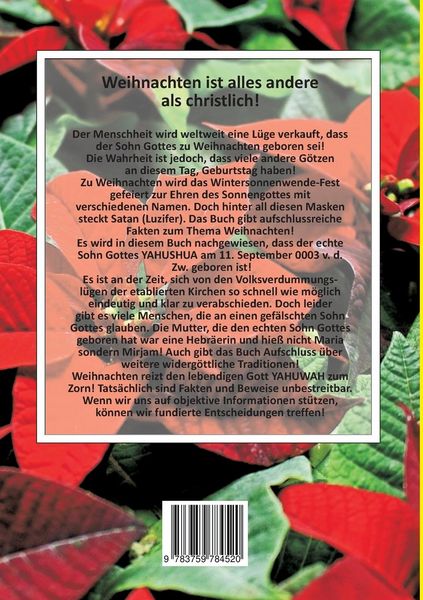 Produktbild: Weihnachten??? Christlich??? M&auml;rchen??? Oder Satanisch???