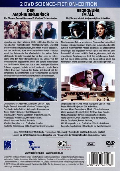 Produktbild: Der Amphibienmensch / Begegnung im All [2 DVDs]