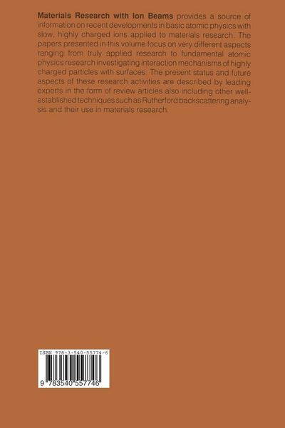 Produktbild: Materials Research with Ion Beams