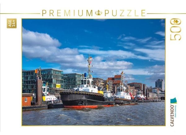 CALVENDO Puzzle Die Hafenschlepper | 500 Teile Lege-Größe 48 × 36 cm Foto-Puzzle für Erwachsene