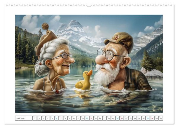 Produktbild: Alt, aber nicht leise (hochwertiger Premium Wandkalender 2026 DIN A2 quer), Kunstdruck in Hochglanz