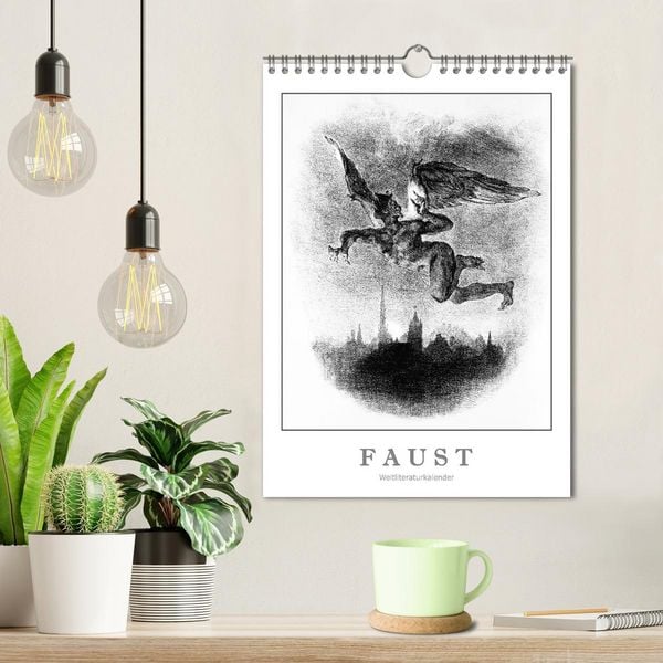 Produktbild: Faust - Weltliteraturkalender (Wandkalender 2026 DIN A4 hoch), CALVENDO Monatskalender