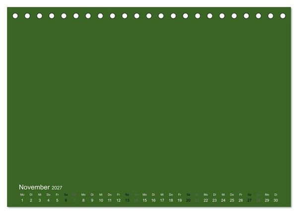 Produktbild: Bastelkalender - dunkel Gr&uuml;n (Tischkalender 2027 DIN A5 quer), CALVENDO Monatskalender