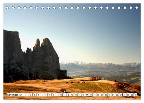 Produktbild: Der Schlern - Magie und Mythos im Herzen der Dolomiten (Tischkalender 2027 DIN A5 quer), CALVENDO Monatskalender