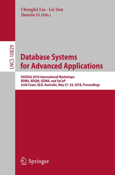 Produktbild: Database Systems for Advanced Applications