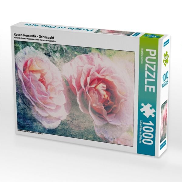 Produktbild: CALVENDO Puzzle Rosen Romantik - Sehnsucht | 1000 Teile Lege-Gr&ouml;&szlig;e 64x48cm Foto-Puzzle f&uuml;r gl&uuml;ckliche Stunden